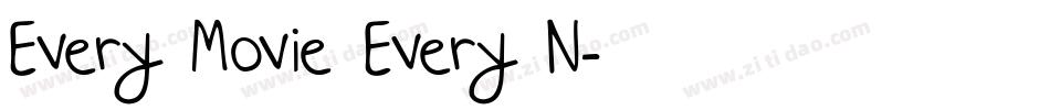 Every Movie Every N字体转换
